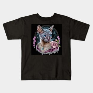 Elegant Abyssinian Cat Kids T-Shirt